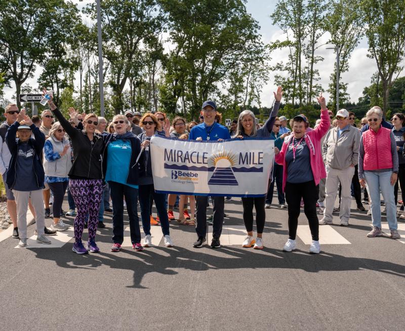 The 2023 Beebe Healthcare Miracle Mile saw nearly 120 people taking part in the walk. DAN COOK PHOTO